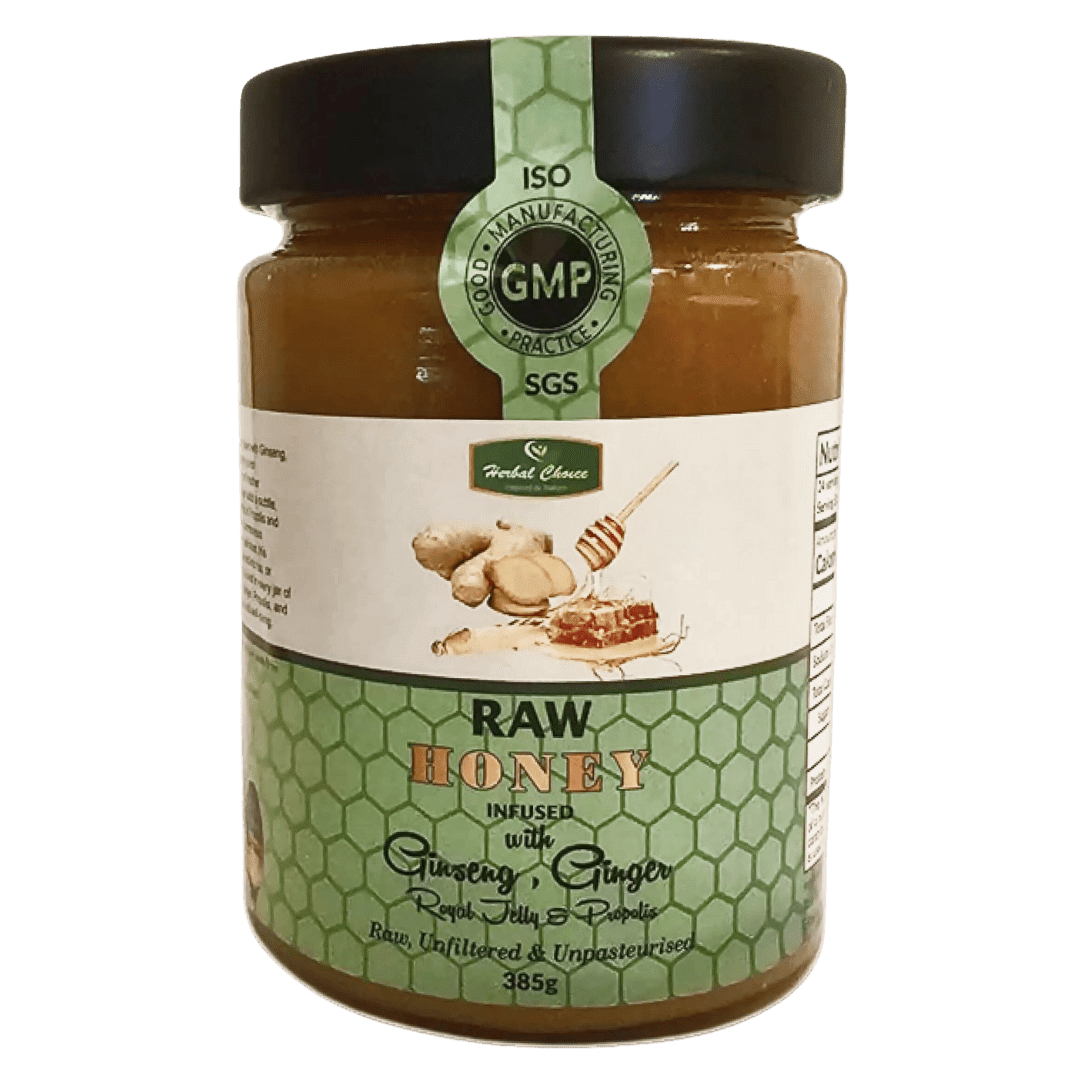Raw Honey Infused with Ginseng & Ginger