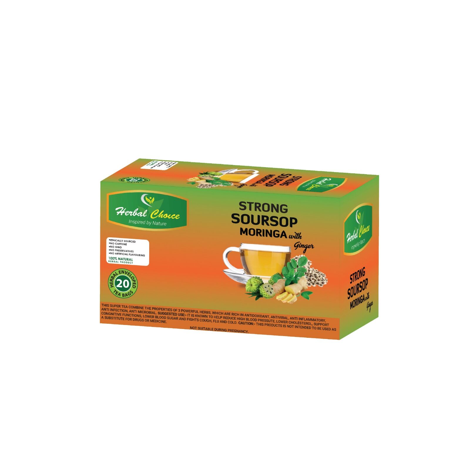 Soursop Moringa Ginger Tea