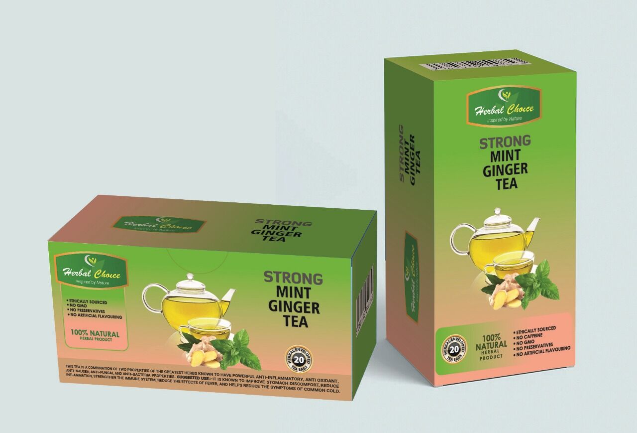 strong mint ginger tea
