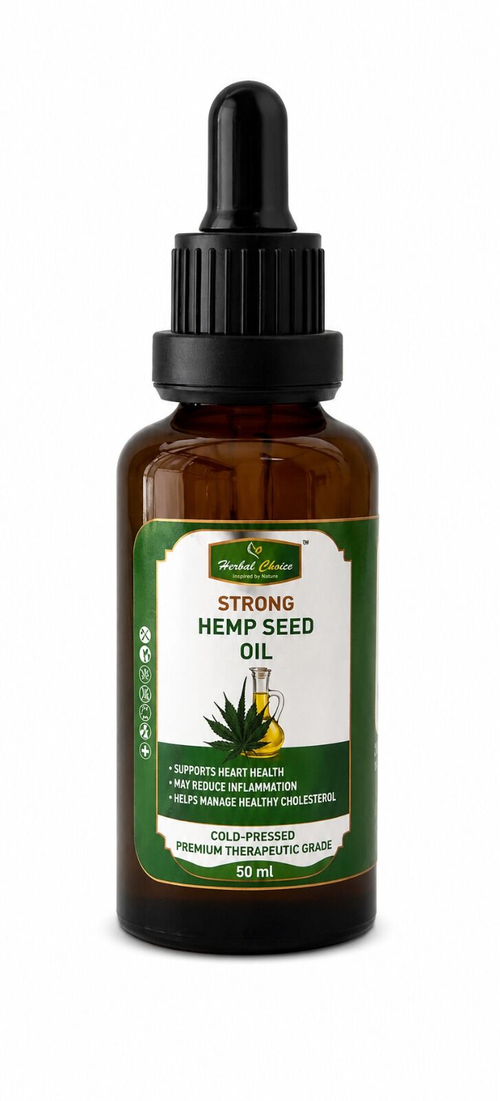 strong hemp seed oil Herbal Choice Strong Hemp Seed Oil 50ml cold pressed natural hemp oil