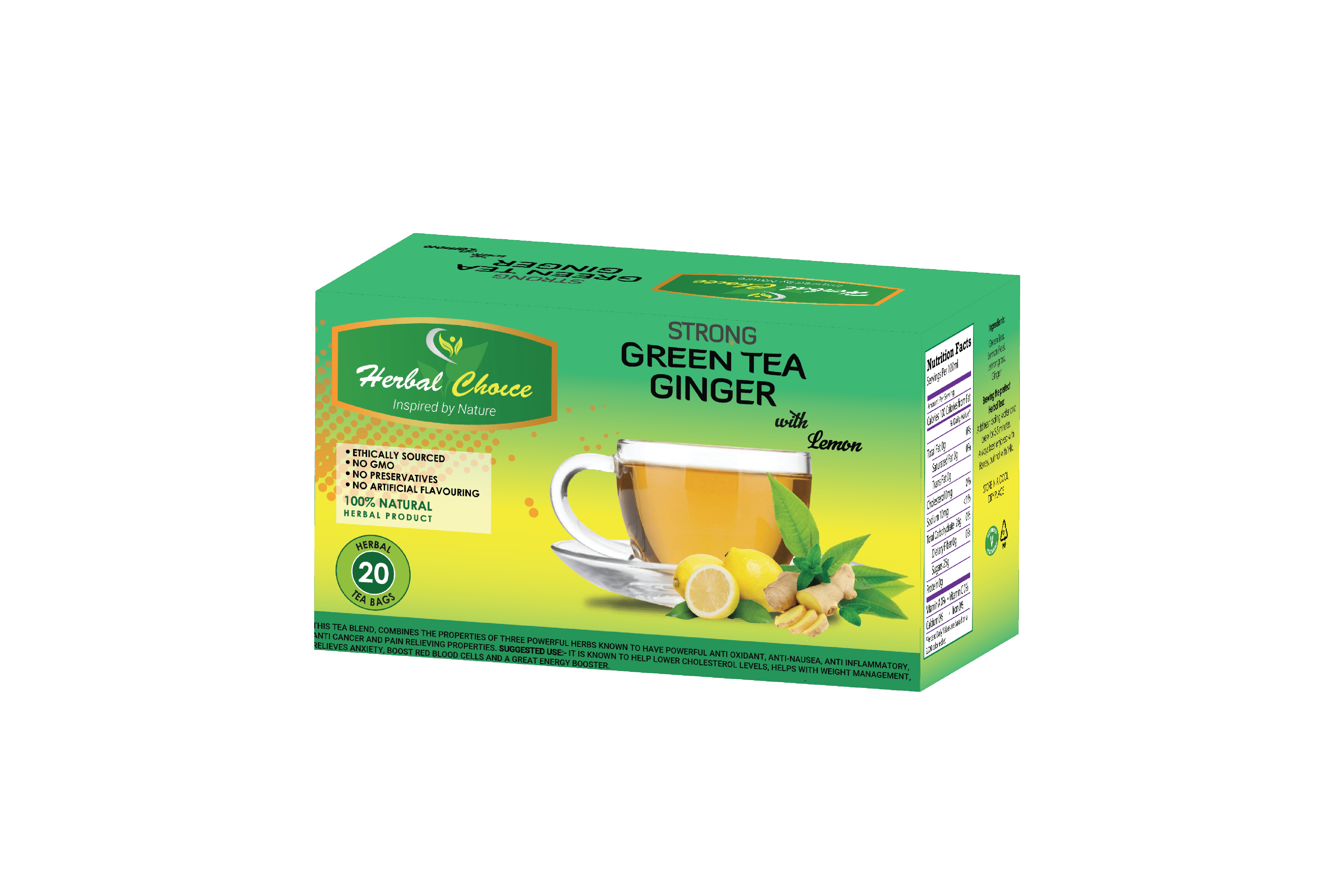Green Tea Ginger and Lemon lemon ginger tea